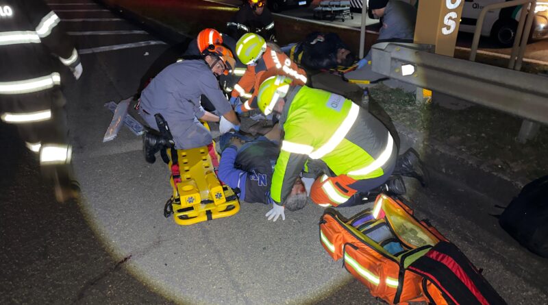 Atropelamento deixa pedestre em estado gravíssimo na SP-75