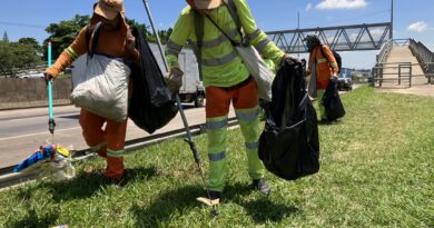Colinas recolheu 72 toneladas de lixo da SP-75 em 2025