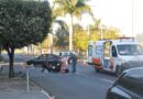 Motociclista fica ferida em acidente