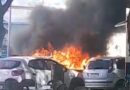 Carros pegam fogo no Centro de Indaiatuba; VÍDEO