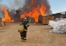 Incêndio atinge depósito de reciclagem em Indaiatuba