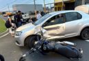 Motociclista fica ferido em acidente na Ruz Peres