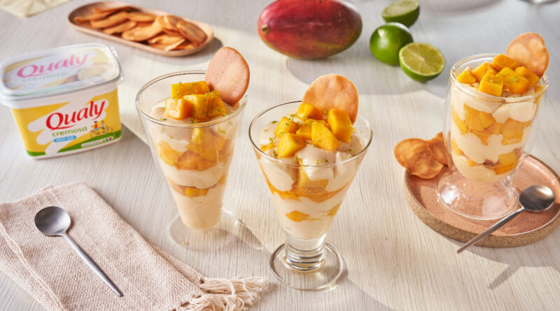 Taça de manga com limão