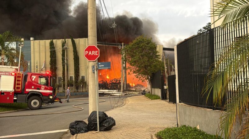 Trabalhador ferido em incêndio em Indaiatuba segue na UTI do Haoc