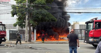 Incêndio atinge empresa de produtos químicos em Indaiatuba