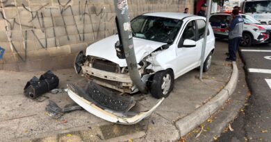 Mãe e filha ficam feridas em acidente na marginal do Parque