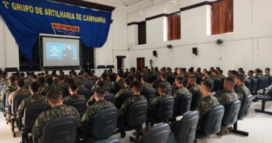 SECOM realiza palestra para soldados indaiatubanos no Quartel de Itu