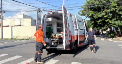 Idoso se fere em queda de bicicleta no Morada do Sol