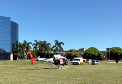 Helicóptero da PM realiza transporte de órgãos para doação em Indaiatuba