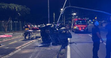 Dois morrem em acidente na marginal do Parque Ecológico