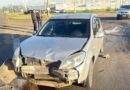 Moto e carro batem no Europark