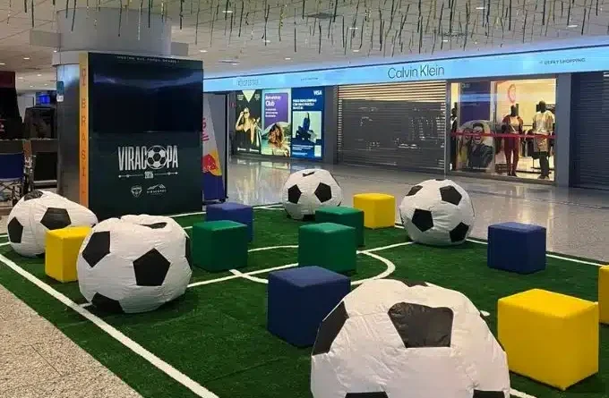 Viracopos está com lounge temático da Copa do Mundo