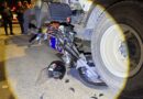 Motociclistas ficam feridos em acidentes