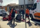 Ciclista fica ferido após acidente com carro em cruzamento da Conceição