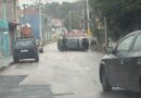 Capotamento deixa motorista ferida em rua de Indaiatuba