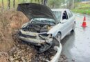 Casal fica ferido após carro atingir árvore no bairro Helvetia